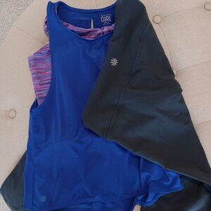 Athleta Girl top size M 8-10 + Atetha leggings Size S bundle